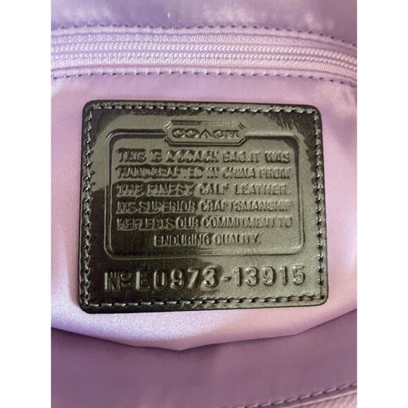 NWT COACH Mia Gunmetal Pleated Leather Carryall Shoulder Bag 13915 - Picture 10 of 10